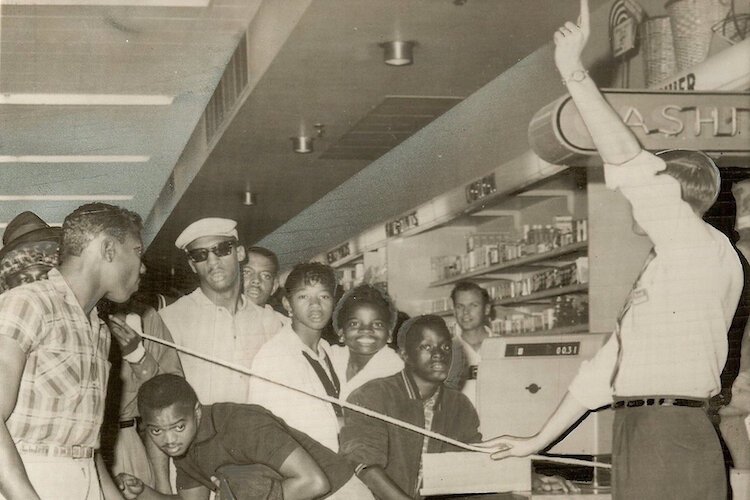 "When the Righteous Triumph" depicts the February 29, 1960 sit-in at the Woolworth’s lunch counter downtown, which launched the Civil Rights Movement in Tampa in earnest.