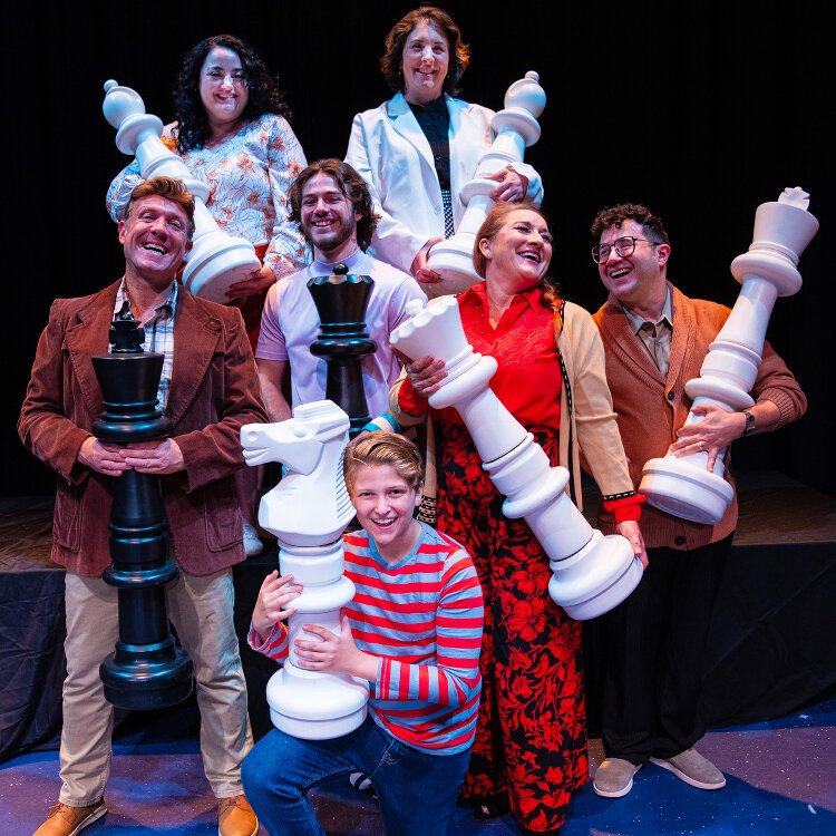 The cast of "Falsettos."