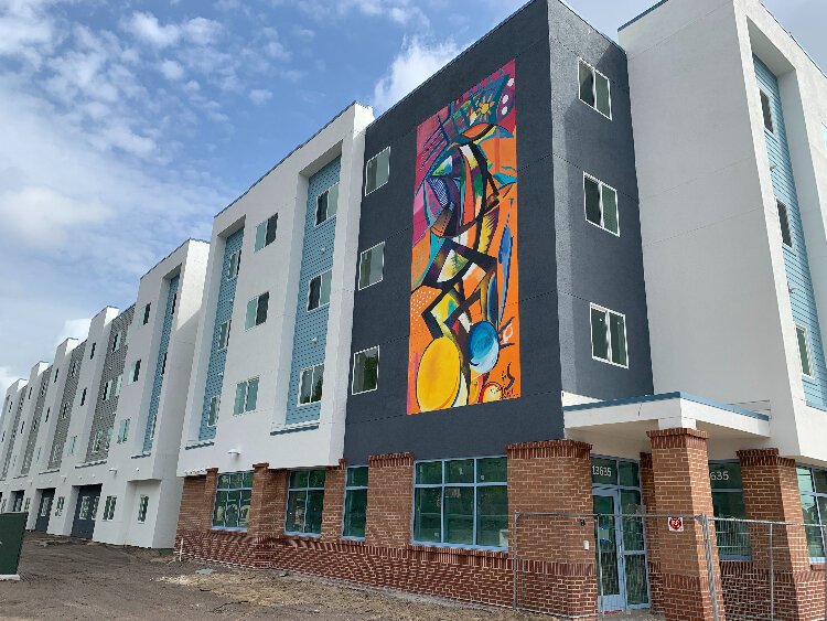 Uptown Sky is a mixed-income community opening in June at 12th  Street and Fletcher Avenue in North Tampa's Uptown District.