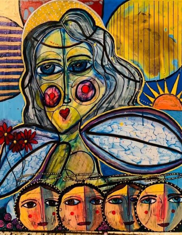 “COLORFUL EXPRESSIONS,” a solo exhibit of the art of abstract artist Odalys Ramos Hatfield, is on display at Pinellas Ale Works from July 8 through Aug. 19.