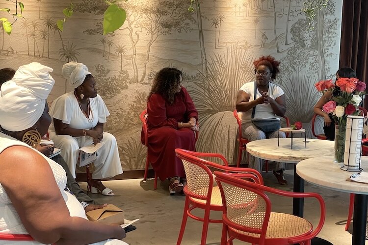 East Tampa CRA Vice Chair Dominique Cobb is planning more Coffee + Conversation gatherings at Cafe Quiquiriqui within Hotel Haya in Ybor City.