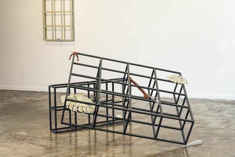 Allotment installation by Robert Aiosa, which is currently on view at the Museum of Fine Art St. Pete for the SKYWAY exhibition.