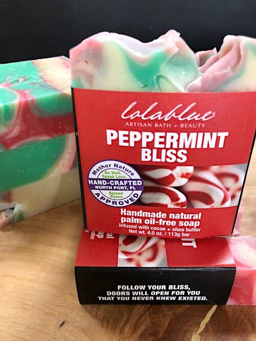 Try Lolablue holiday scents like Peppermint Bliss.