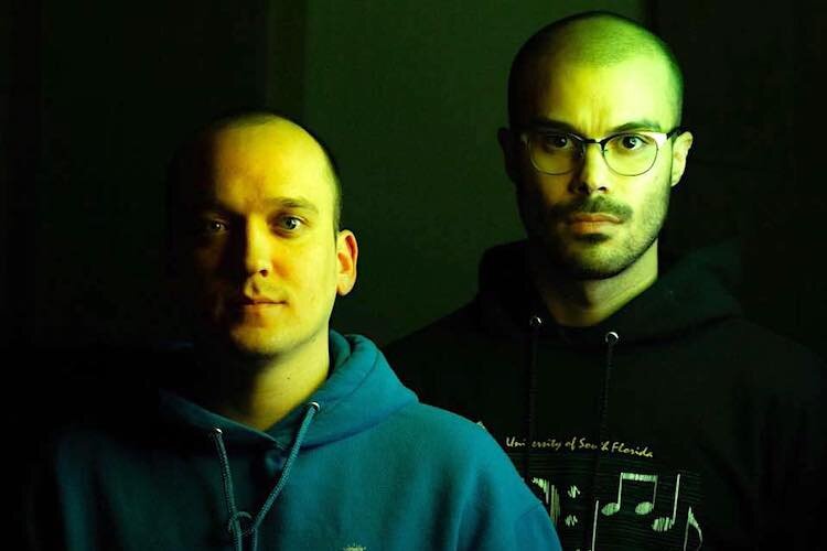 The duo Alien House performs at Tempus Project's decade anniversary celebration on Dec. 14.