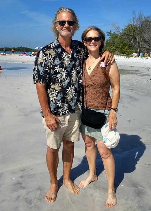 Michael Baker, liaison and artist, and his wife MJ Baker, also an artist, both with the Artist Enclave of Historic Kenwood.