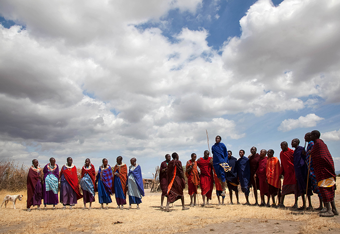 The Maasai, a semi-nomadic tribe in Tanzania, a photo by Amber Sigman.