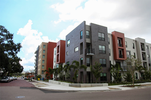 The Pearl apartments near Armature Works in Tampa Heights.
