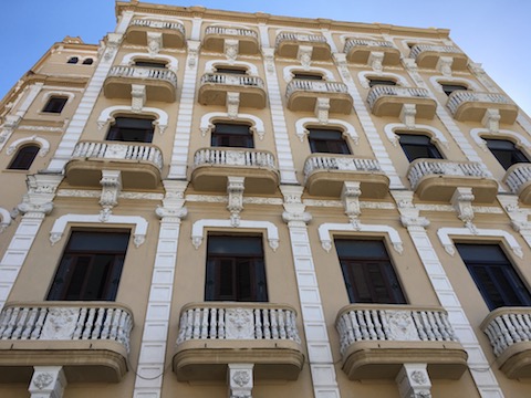Architectural restoration in Havana