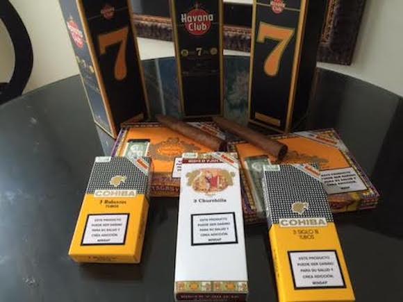 Rum and cigars made in Cuba