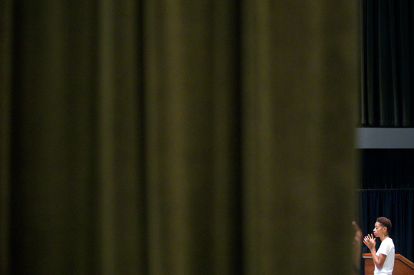 Libya Pugh leads the Tampa Bay Theatre Festival Auditions Workshop at The Straz.