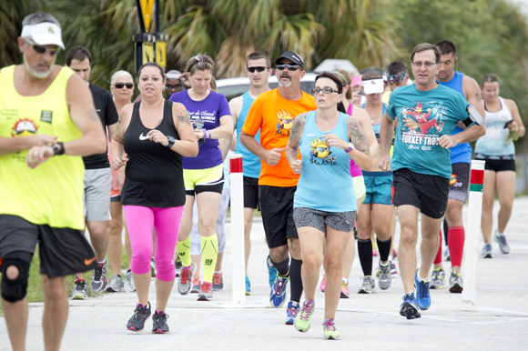 St Petersburg Running Company Thursday Run Club run the Pinellas Trail.