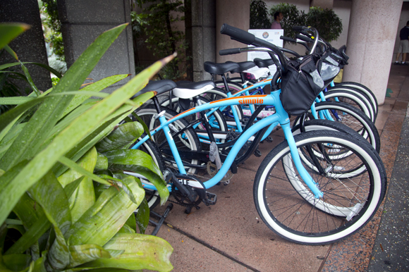 Bike rental available at Grand Hyatt.