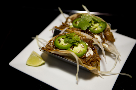 Duck confit tacos at Anise Global Gastrobar.