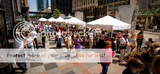 Nicollett Mall farmers market.