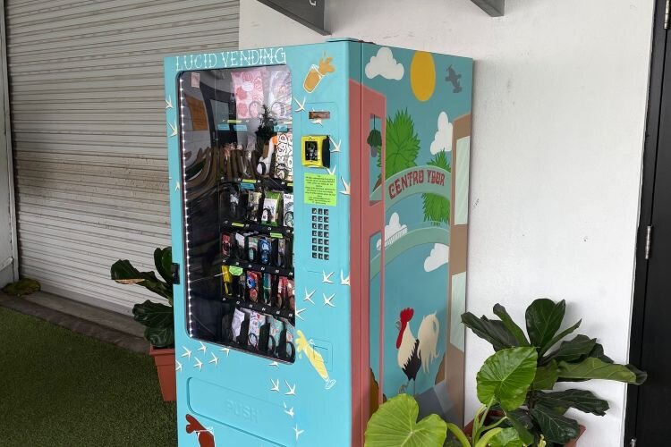 The Lucid Vending machine at BarrieHaus Beer Co. In Ybor City