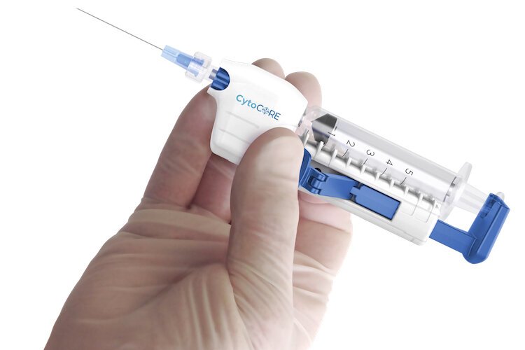 CytoCore is considered a user-friendly, motorized device that produces cellular samples quicker and more comfortably.