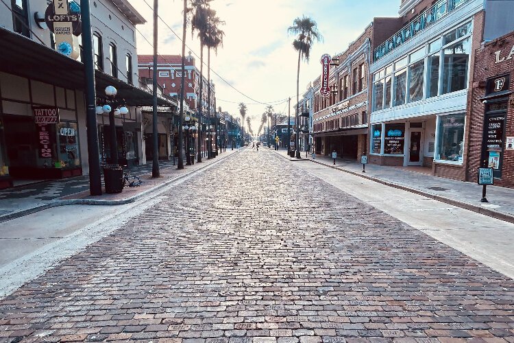 It took approximately 80,000 bricks to return the 1500 and 1600 blocks of Seventh Avenue in Ybor City to a brick road.