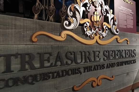 Entrance to pirates exhibit at Tampa Bay History Center.