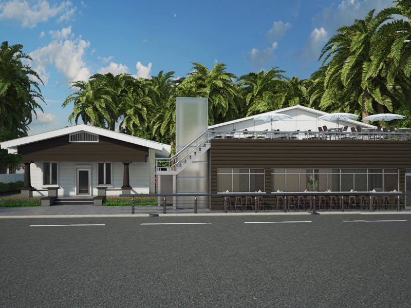 This rendering depicts how Mortar & Pestle will look once complete. The combination pharmacy and café is expected to open in November.