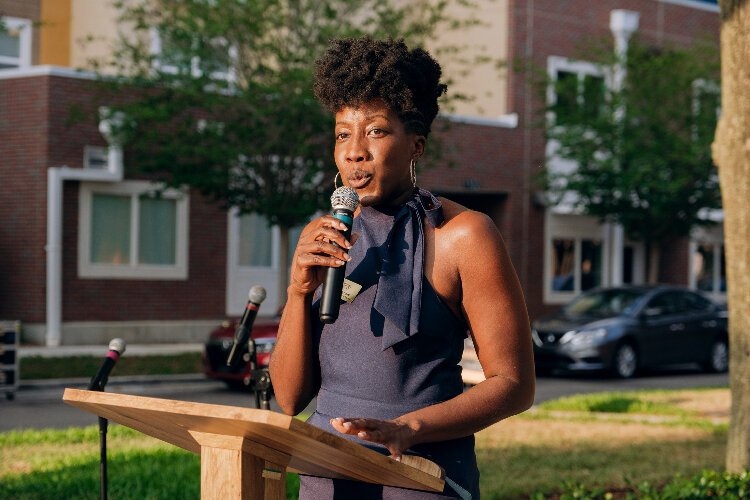 St. James at ENCORE Program Manager Ashley Morrow puts together programs and events that spotlight Tampa's deep but often overlooked Black history.