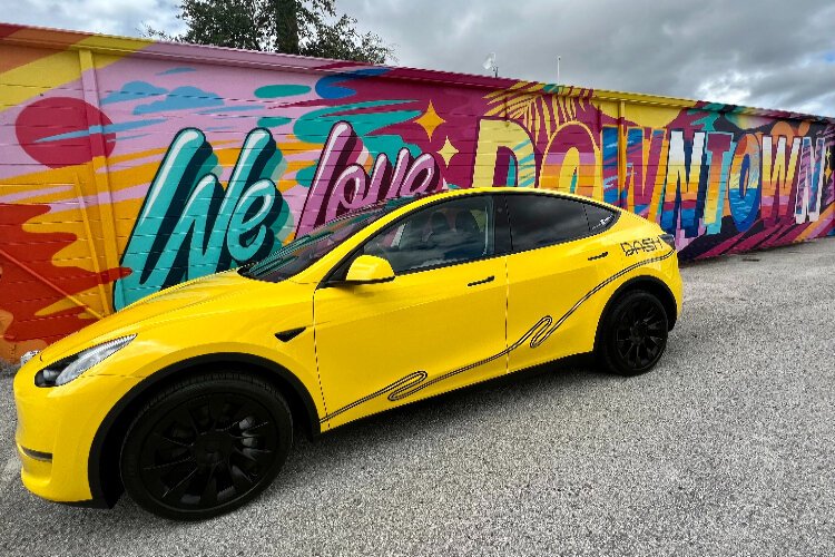The Tampa Downtown Partnership will launch its shared ride service DASH this month. DASH will feature all-electric Tesla Model Y vehicles.