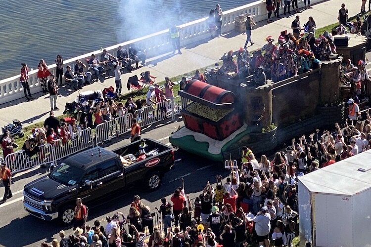 Hundreds of thousands of parade goers are expected to line the Gasparilla parade route, begging for beads and displaying debauchery as festivities return in 2022 after taking a year off due to COVID.
