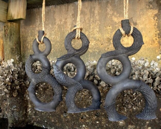 "Earth and Ocean," featuring works by Nina Samuels and Charles Morrison, is at the Morean Center for Clay August 9th through October 4th.