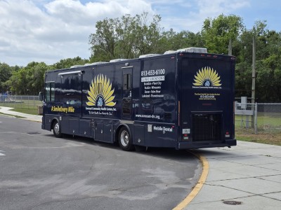 Suncoast Community Health Centers mobile dental bus